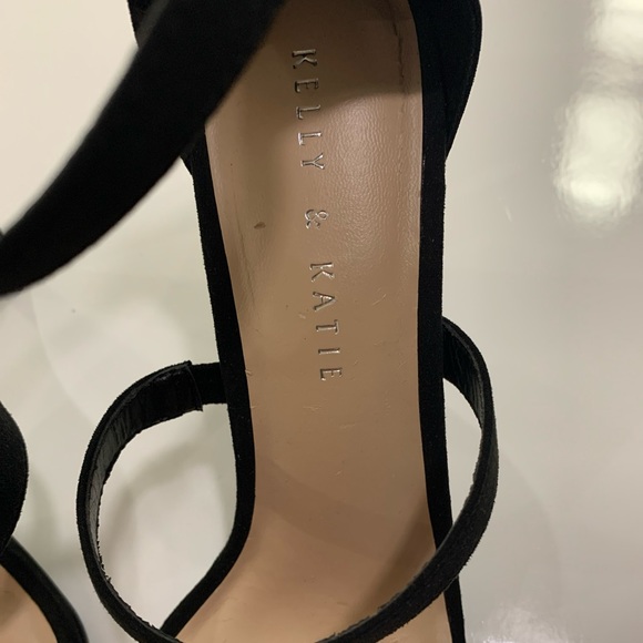 Kelly and Katie Black Size 9.5 Women's Heels Sandals Shoes - Picture 12 of 13